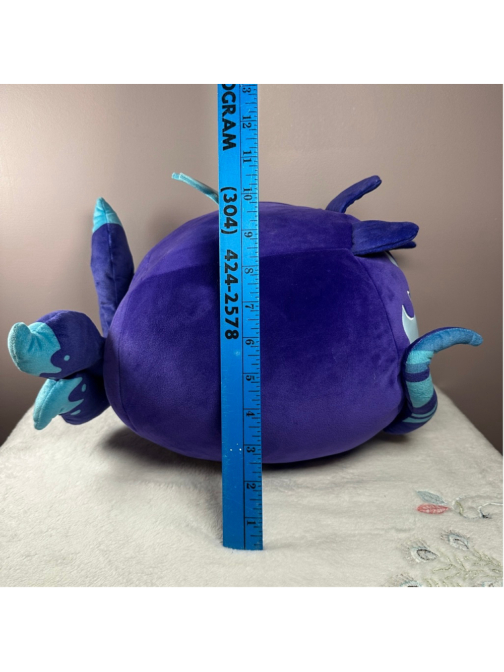 Blox Fruits Purple Blue Plush Stuffed Animal 12” Roblox Game Toy - Picture 5 of 5